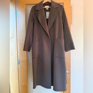 Wool/Cashmere Long Belted Coat